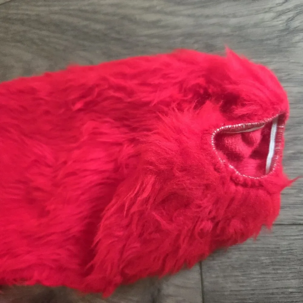 Vintage Sesame Street Elmo Costume Disguise Toddler SZ 2-4 Tickle Me Sound Belt
